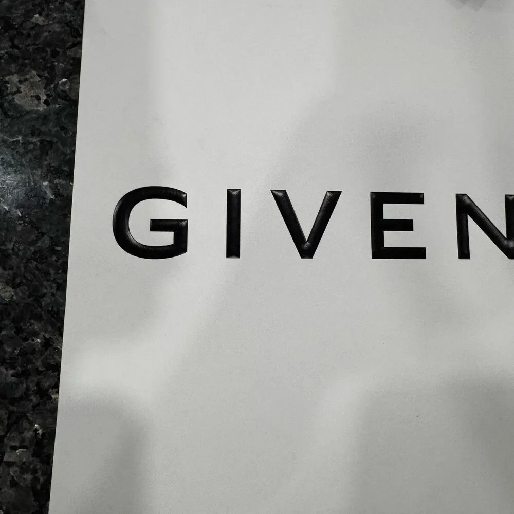 Givenchy White Black Shopping 2026 Gift Bag Tote 12.5” x 16” x 5”